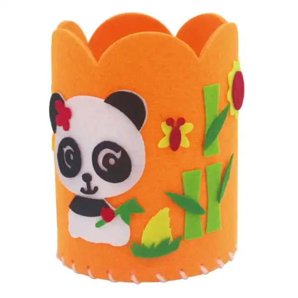 Non-woven Fabric Pen Holder Children's handmade DIY Hand Sewing Non-woven Pen Holder - Image 2