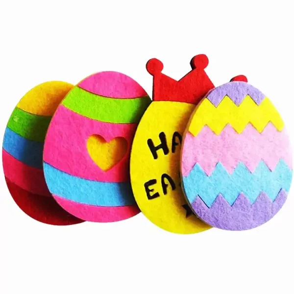 Halloween Felt Egg Color Felt Cloth Cartoon Door Hanging Window Pendant Easter Felt Egg