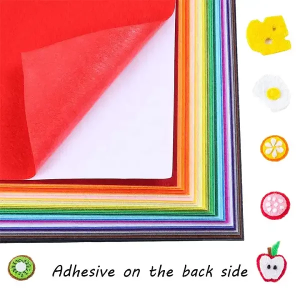 factory supply Wholesale self adhesive craft felt sheets wool blend felt for craft - Image 2