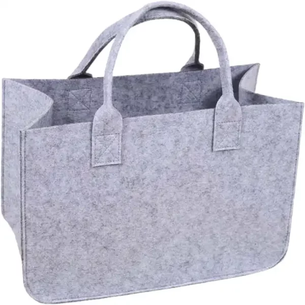 Hot sale felt bag custom felted fabrics tote bag eco friendly shopping bag - Image 6