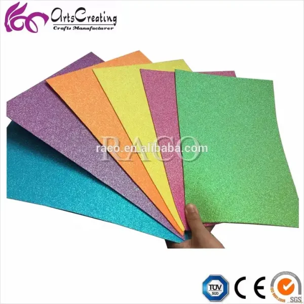 Raco hot sale craft glitter eva foam sheets/ arts foam guilter paper - Image 3
