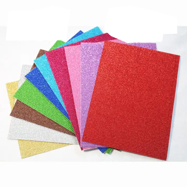 Raco Attractive Glitter EVA Foam Sheets Artwork DIY paper For Children A4 - Image 4