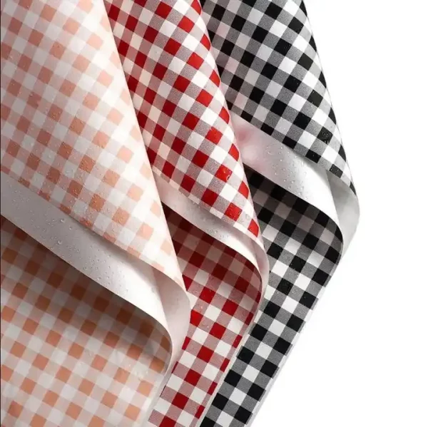 Waterproof Plaid Flower Wrapping Paper floral gift packaging flower packing