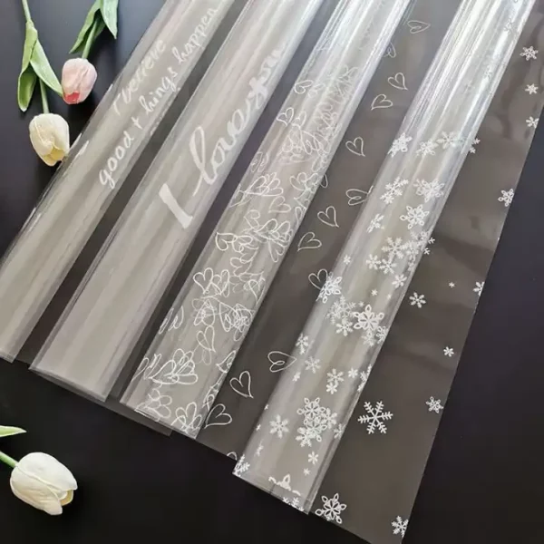 Flower Wrapping Paper Packaging Film Wrapping Paper Sheet Cellophane Flower Wrap