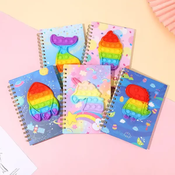 Custom Notebooks Bulk Print Hardcover Spiral Bound Notebook Cartoon Decompression School Notebooks - Image 6