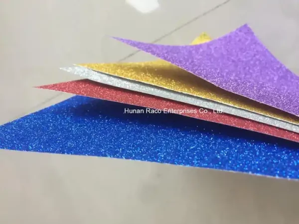 Hot Sale Factory Price Glitter Paper A4 size/ Glitter Cardstock 180gsm 220gsm 230gsm 250gsm DIY for kids handmade paper crafts - Image 4