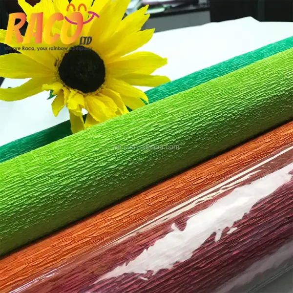 Solid Colors 50x200 Crepe Paper High Quality Giant Colored Creative Handmade Art Wrapping Crepe Paper For Flower - Image 4
