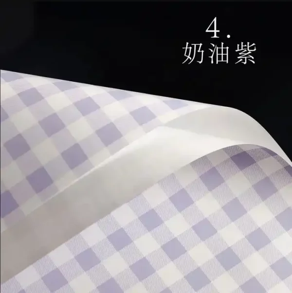 Waterproof Plaid Flower Wrapping Paper floral gift packaging flower packing - Image 6