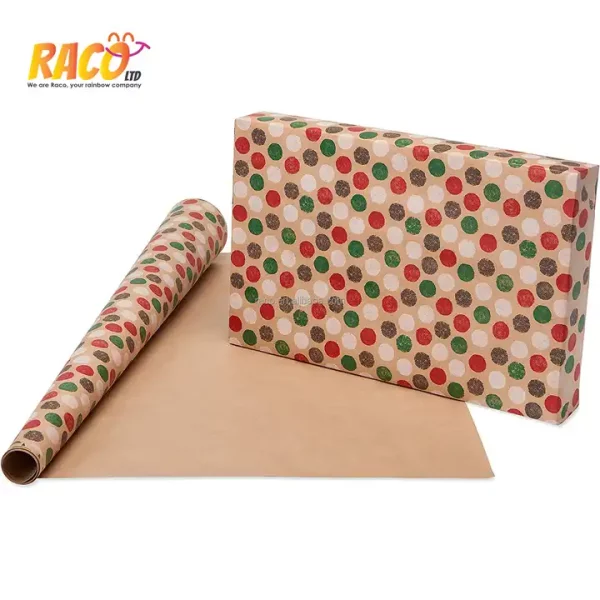 Custom Wholesale Gift Packing Paper Logo Printed Cheap Party 2023 New Festival Wrapping Roll Christmas Packing Paper - Image 2