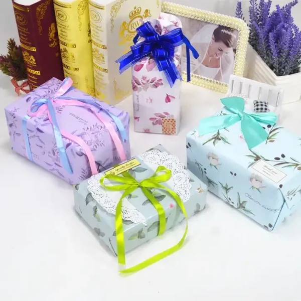 Raco factory direct sale custom printing wrapping paper gift wrapping paper flower packaging