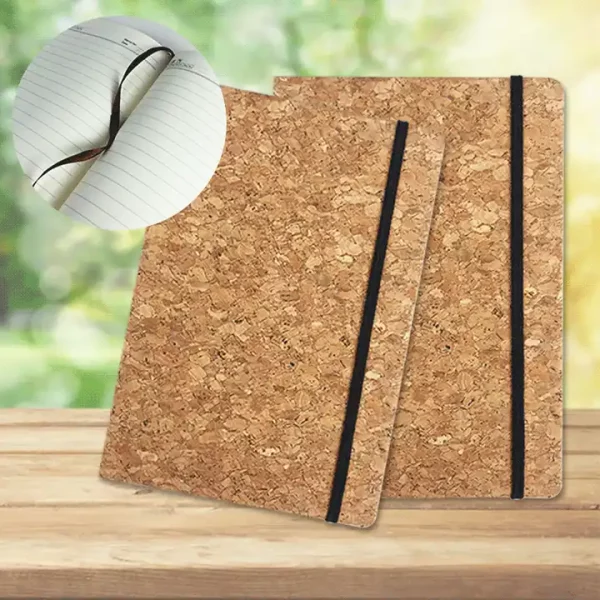 Eco Friendly Cork A5 Notebook Custom logo Company Corporate Promotional Gift - Image 2