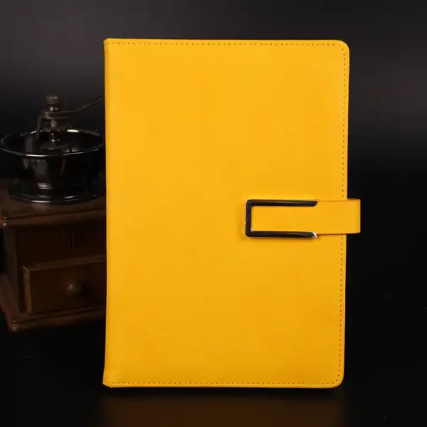 Factory High Quality Hot Sale Custom Leather Cover Notebook Hardcover Buckle Notepad - Image 4
