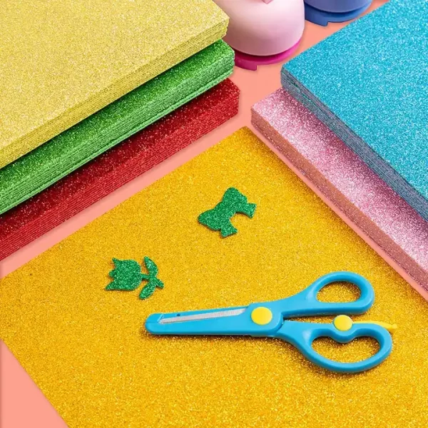 Wholesales Eco-friendly Goma EVA foam sheet 2mm Color adhesive EVA Glitter foami EVA Foam sheet for craft - Image 5