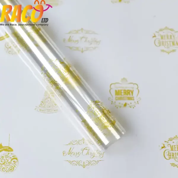 Transparent Waterproof Colorful Fresh Flower Wrapping Cellophane Paper Christmas Gift Wrapping Paper - Image 3
