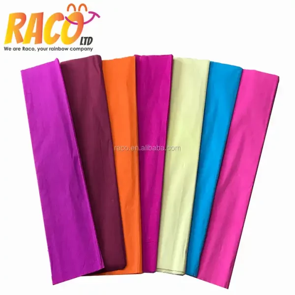 Solid Colors 50x200 Crepe Paper High Quality Giant Colored Creative Handmade Art Wrapping Crepe Paper For Flower