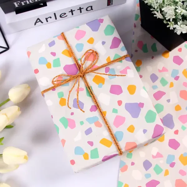 Raco new heart pattern Valentine's Day birthday gift packaging Holiday Gifts diy Wrapping paper book wrapper - Image 4
