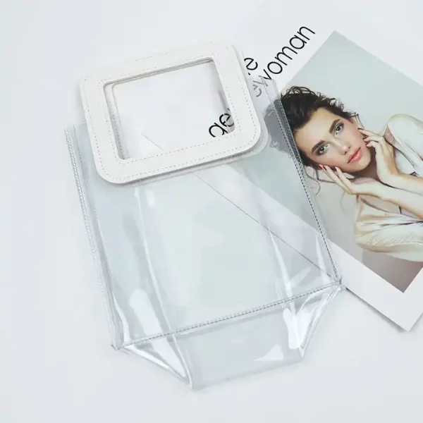 Transparent PVC handbag spot gift net red plastic bag activity gift cosmetics happy candy packaging bag