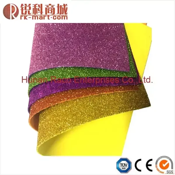 Raco High Quality Glitter Eva Sheets Glitter eva foam sheet shinny craft eva foam for DIY handmade crafts - Image 4