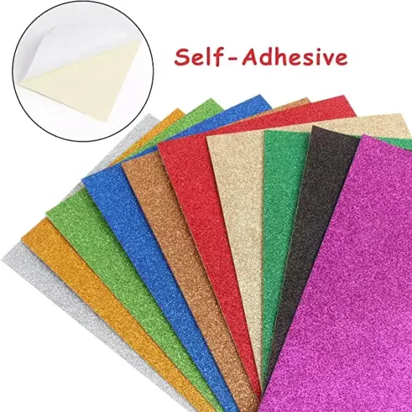Wholesales Eco-friendly Goma EVA foam sheet 2mm Color adhesive EVA Glitter foami EVA Foam sheet for craft
