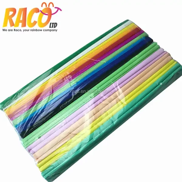 Solid Colors 50x200 Crepe Paper High Quality Giant Colored Creative Handmade Art Wrapping Crepe Paper For Flower - Image 5