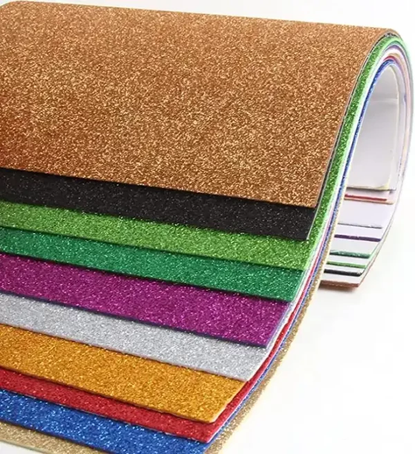 Wholesales Eco-friendly Goma EVA foam sheet 2mm Color adhesive EVA Glitter foami EVA Foam sheet for craft - Image 3