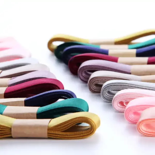Factory Price Mixed Solid Colors 1.5cm x 2m Single Double Faced Smooth Satin Ribbon - Image 2