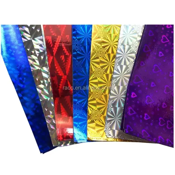 Raco high Quality Holographic Gift Wrapping Paper Multicolor Multi Design Pattern Gift Flower Packaging 50CM*70CM customized - Image 5