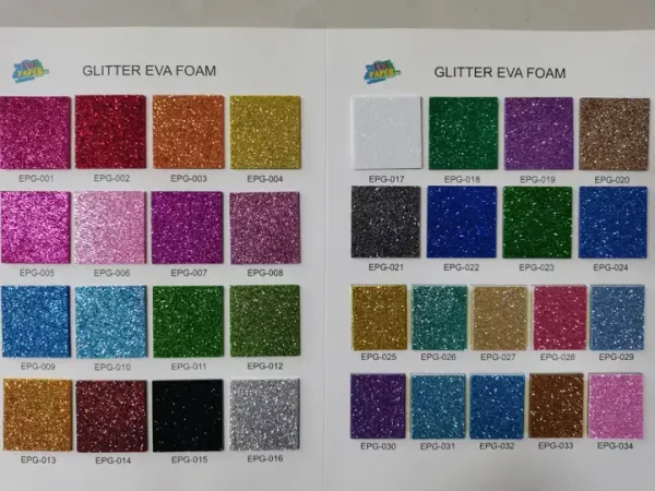 Wholesales Eco-friendly Goma EVA foam sheet 2mm Color adhesive EVA Glitter foami EVA Foam sheet for craft - Image 6
