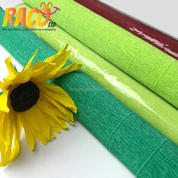 Solid Colors 50x200 Crepe Paper High Quality Giant Colored Creative Handmade Art Wrapping Crepe Paper For Flower - Image 3