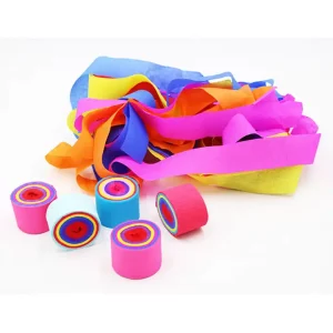 DIY rainbow crepe paper streamer,Colorful crepe paper streamer