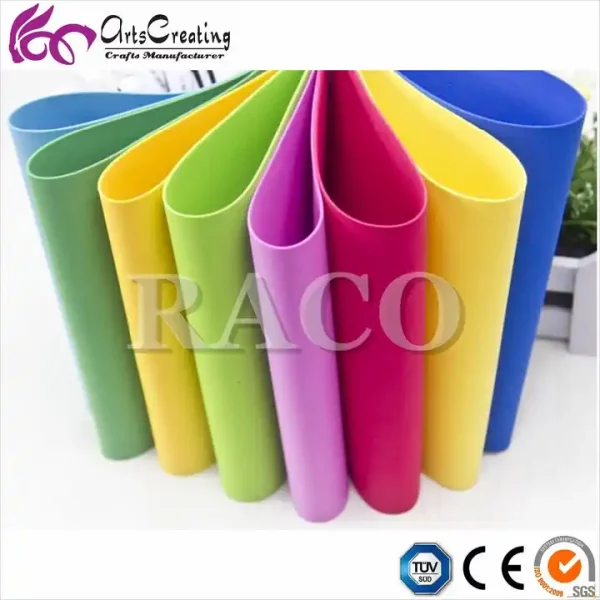 Raco Adhesive EVA Foam 50*70cm 40*60cm Customizable Normal Color Light Weight Smooth High Glossy For Children Handmade - Image 3