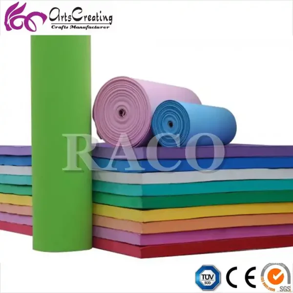Raco Adhesive EVA Foam 50*70cm 40*60cm Customizable Normal Color Light Weight Smooth High Glossy For Children Handmade - Image 4
