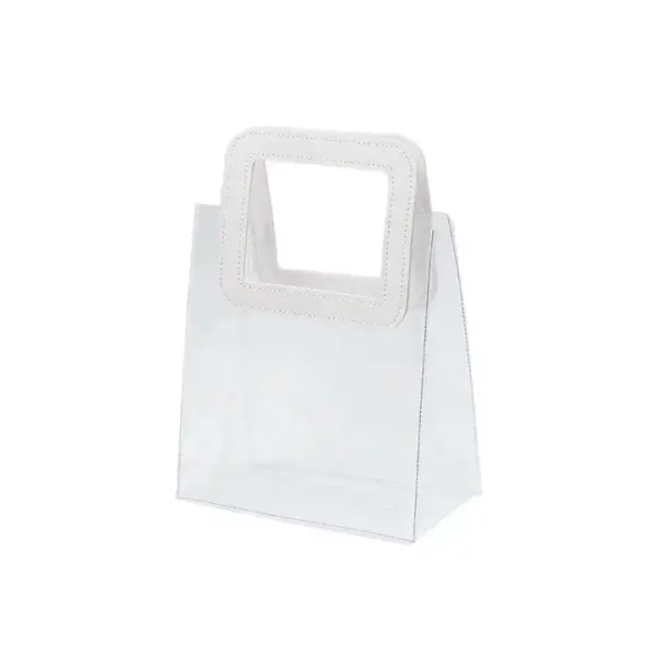 Transparent PVC handbag spot gift net red plastic bag activity gift cosmetics happy candy packaging bag - Image 5