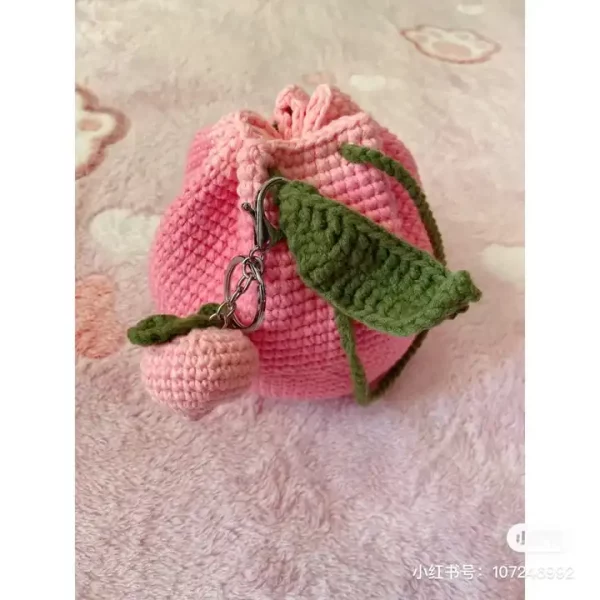 Fashion weave lovely fruit bag fashion shopping Bag With Long Handle - Image 5
