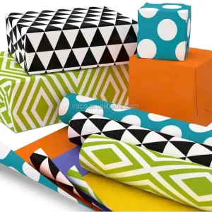Factory price fashionable custom printed custom gift wrapping paper roll
