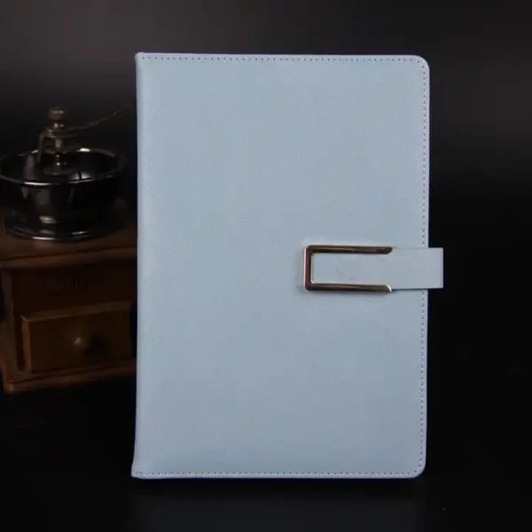 Factory High Quality Hot Sale Custom Leather Cover Notebook Hardcover Buckle Notepad - Image 5