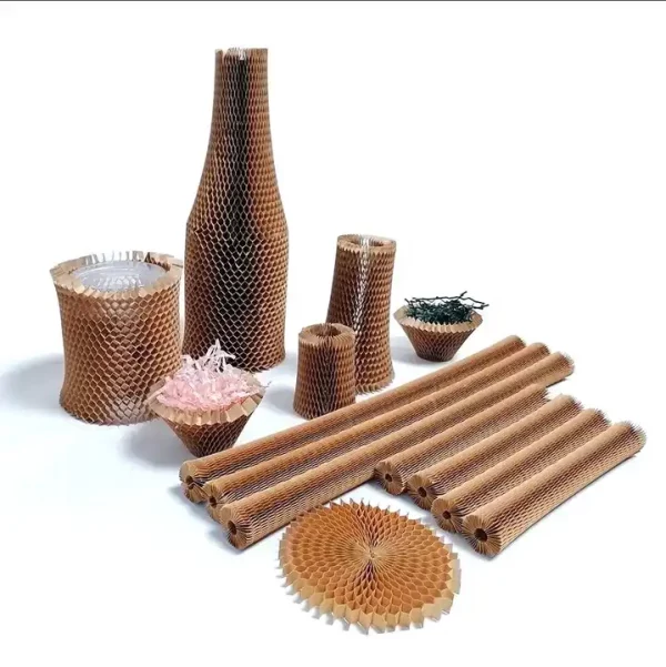 Customized Gift Wrapping Paper Filling Buffer Packaging Roll Kraft Wrap Honeycomb Paper - Image 2