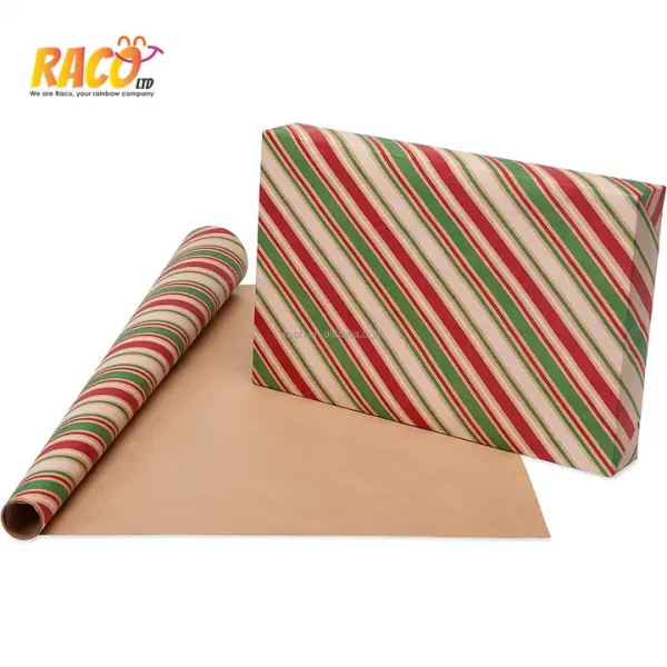 Custom Wholesale Gift Packing Paper Logo Printed Cheap Party 2023 New Festival Wrapping Roll Christmas Packing Paper - Image 5