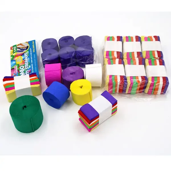 DIY rainbow crepe paper streamer,Colorful crepe paper streamer - Image 5
