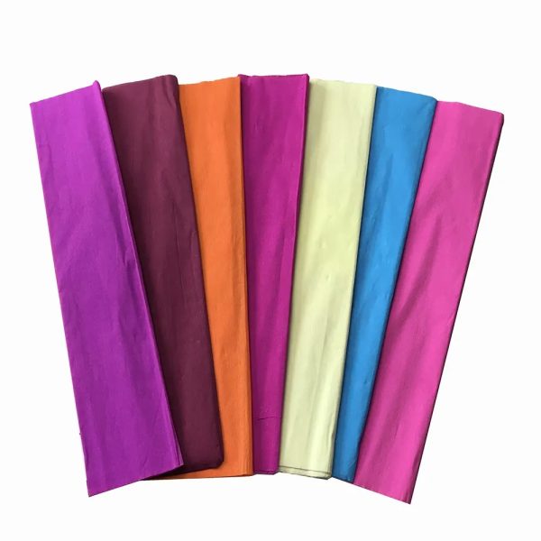 RACO Color Flower Crepe Paper Kindergarten handwork materials Children DIY Craft Wood Pulp With Cheap Price