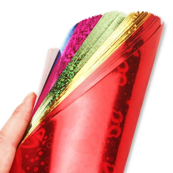 Laser Cardboard Glossy DIY Handmade Paper Origami Special Art Paper for Children's decorative - Image 2