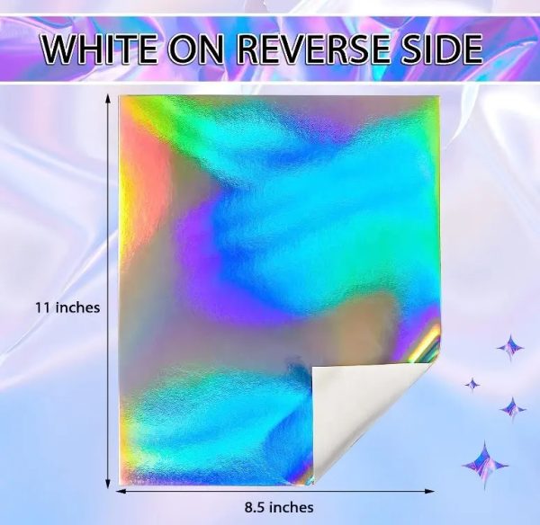 Metallic Holographic Card Stock Glitter Mirror Paper Shiny Iridescent Laser Metallic Paper For DIY Craft - Image 6