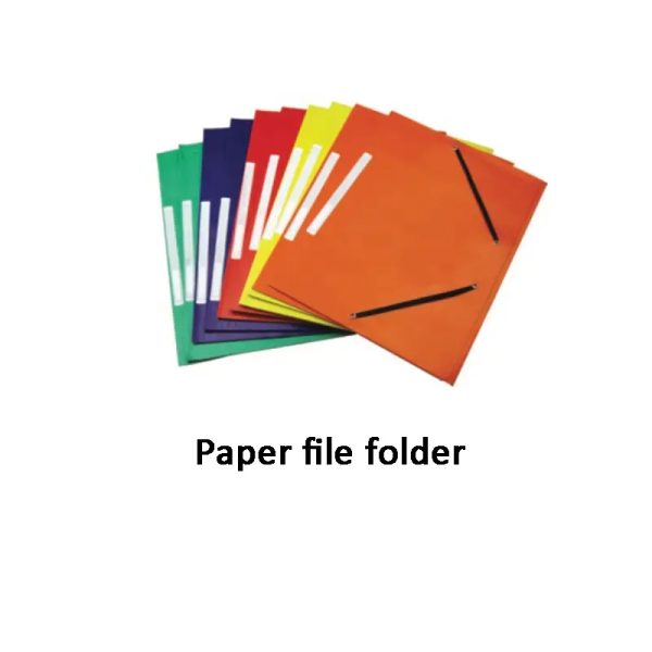 Factory price Handmade Pocket Folder paper file folder with 2 black strings - Image 2