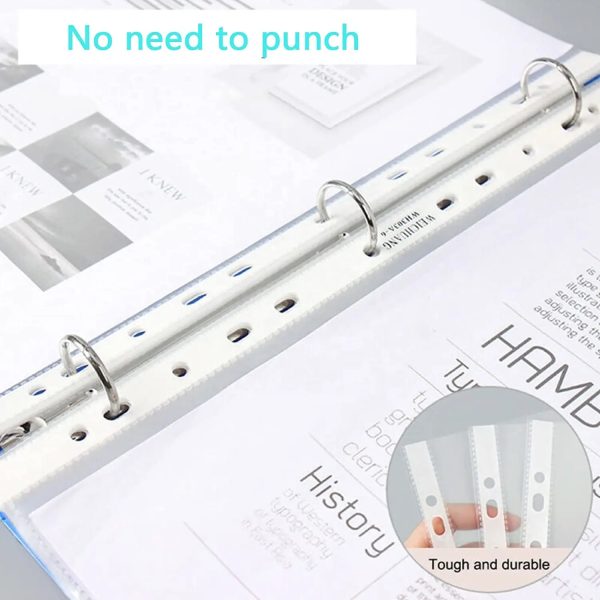 Transparent A4 Folders Filing 11 Hole Loose Leaf waterproof sheet protector - Image 4