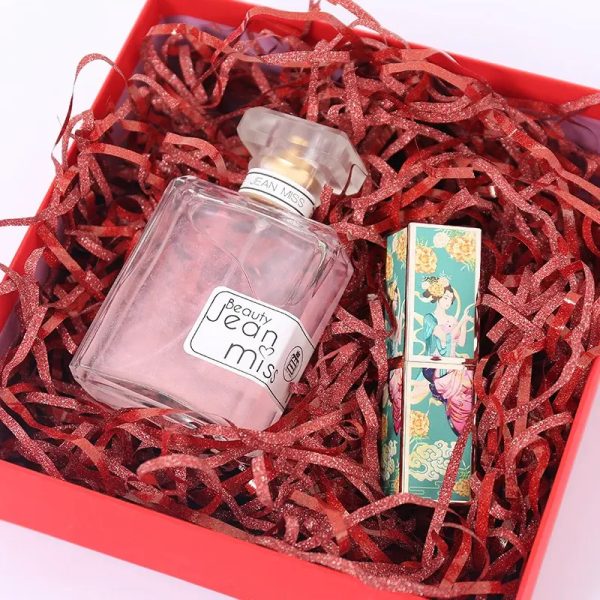 Multicolored Glitter Raffia Paper Shreds Decorative Shiny Strands Shredded for DIY Gift Wrapping Basket Filling Packaging Filler - Image 6