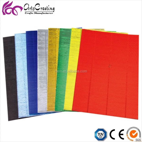 China factory colorful corrugate paper for DIY arts crafts - Image 2