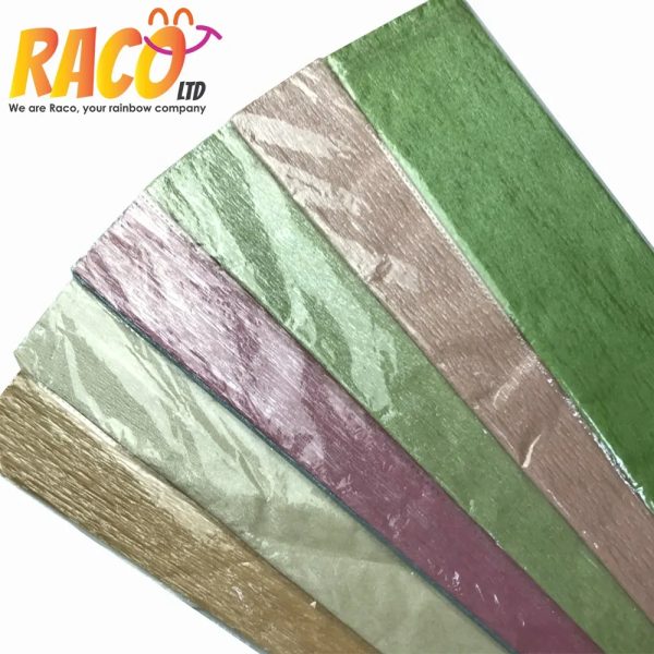 RACO Color Flower Crepe Paper Kindergarten handwork materials Children DIY Craft Wood Pulp With Cheap Price - Image 3