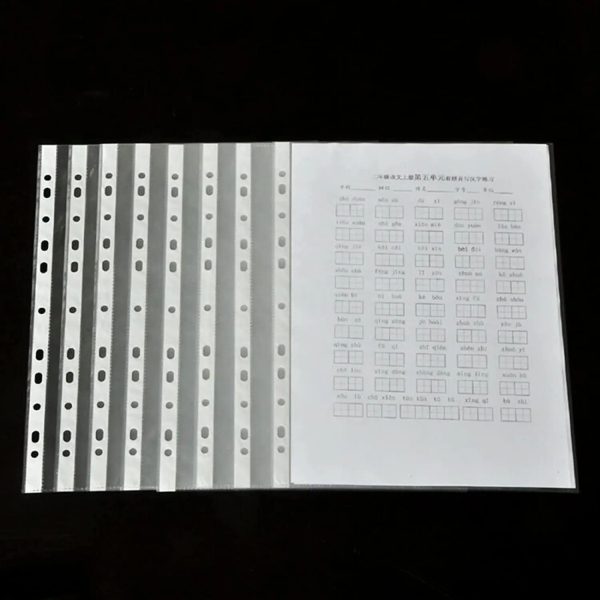Transparent A4 Folders Filing 11 Hole Loose Leaf waterproof sheet protector - Image 5