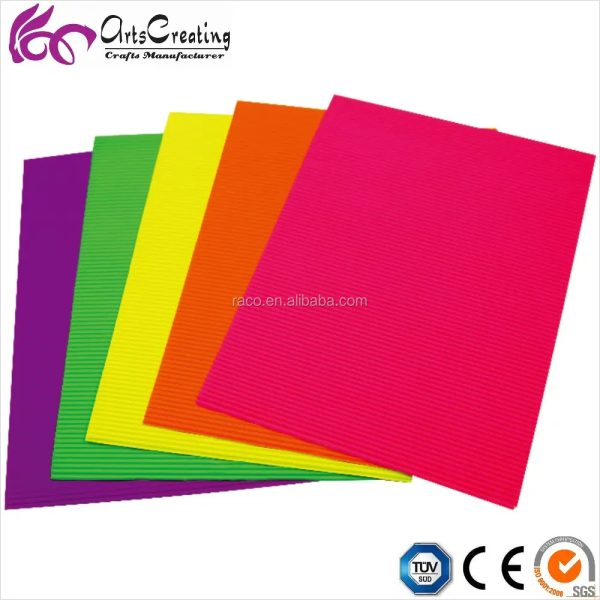 China factory colorful corrugate paper for DIY arts crafts - Image 3