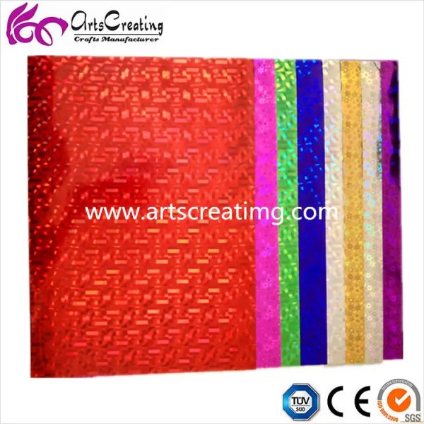 Plain Destructible vinyl film roll A3 A4 Size Paper Self Adhesive Hologram Paper And Cardboard Sticker Holographic Sticker - Image 2
